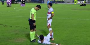 أحمد الجفالي يغادر مباراة الزمالك أمام إنبي مصاباً..فيديو - شبكة أطلس سبورت