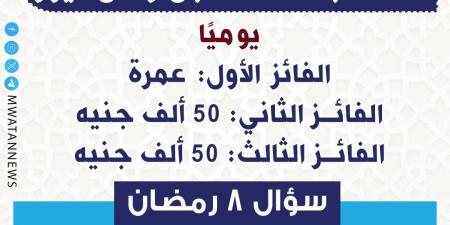 أسماء الفائزين في مسابقة مستقبل وطن نيوز 8 رمضان 2025 - شبكة أطلس سبورت